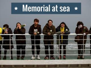 Memorial at sea