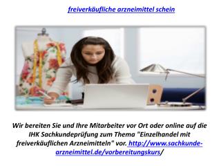 Freiverkäufliche Arzneimittel Schein