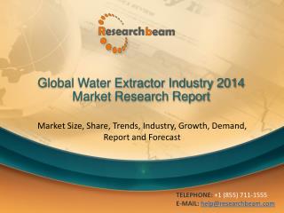 Global Water Extractor Industry 2014