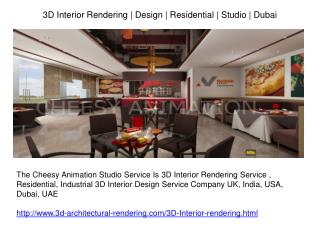3D Interior Rendering | Design | Residential | Studio | Duba