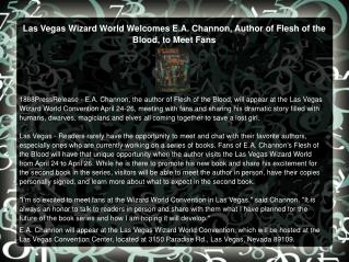 Las Vegas Wizard World Welcomes E.A. Channon