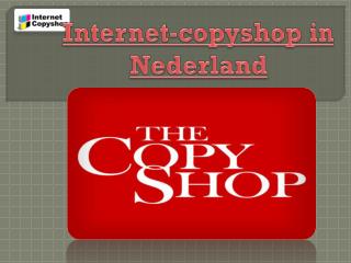 Copyshop maakt flyers en Bijsluiter