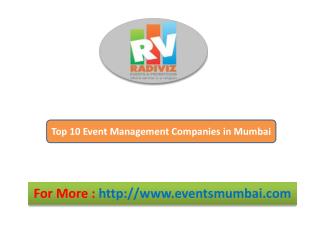Top 10 Event Management Companies in Mumbai