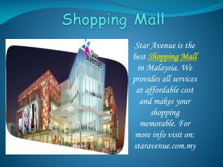 Get ready to shopping with Star Avenue