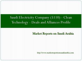 Saudi Electricity Company (5110) - Clean Technology
