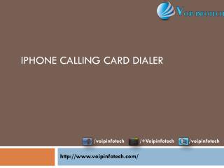 Iphone Calling Card Dialer