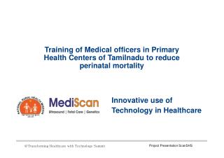 Training of Medical officers in Primary Health Centers of Ta