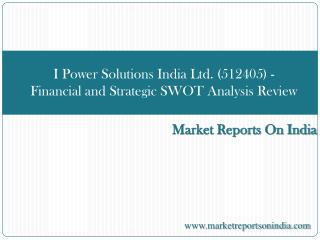 April 20th, 2015 – Navi Mumbai, India: Market Reports on Ind