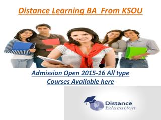 Distance Learning BA From KSOU