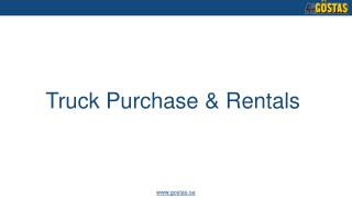 Truck purchase and rentals