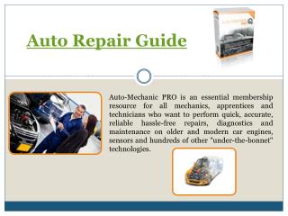 Car Repair Books