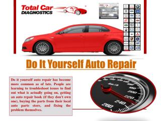 Do It Yourself Auto Repair