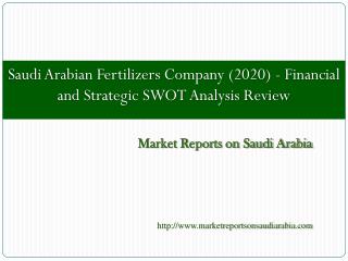 Saudi Arabian Fertilizers Company (2020)