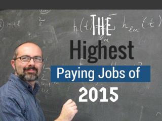 The Highest Paying Jobs of 2015