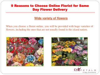 9 Reasons to Choose Online Florist for Same Day Flower Deliv