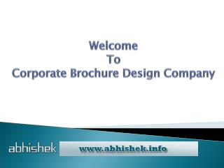 Corporate Brochure Designer India