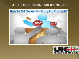 How To Bid Online On Shopping Products