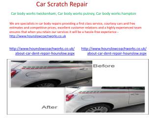 Car auto body repairs
