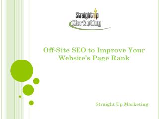 Off-Site SEO to Improve Your Website’s Page Rank