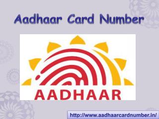 Aadhar Card Number