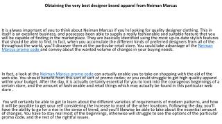 Neiman Marcus promo code