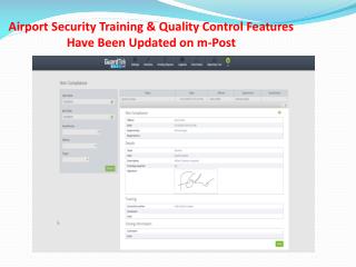 Airport Security Training & Quality Control Features Have B