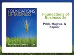 Foundations of Business 3e