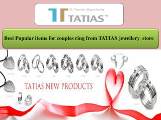 Best Popular items for couples ring from TATIAS jewellery