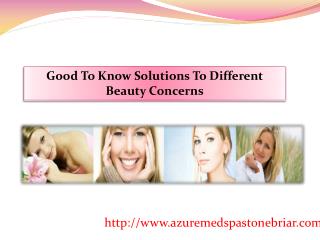 Good To Know Solutions To Different Beauty Concerns