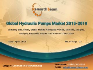 Global Hydraulic Pumps Market 2015-2019