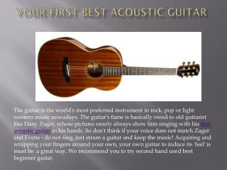 Your First Best Acoustic Guitar