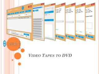 Video Tapes to DVD