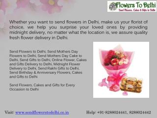 Send Flowers Online to Delhi