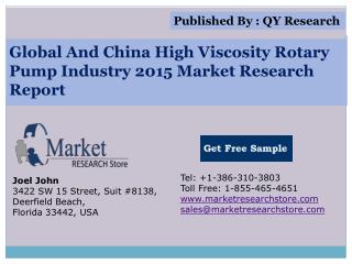 Global and China High Viscosity Rotary Pump Industry 2015 Ma