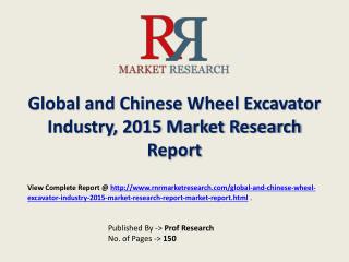 Wheel Excavator Industry 2020 Forecasts for Global and Chine