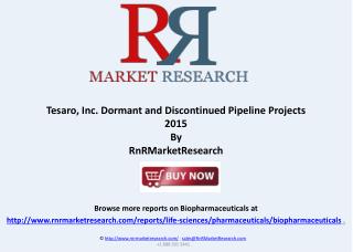 Tesaro, Inc. Product Pipeline Review and Market Review 2015