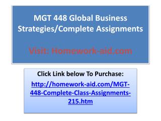 MKT 498 Complete Class