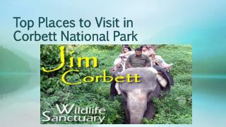 Top Places to Visit in Corbett National Park