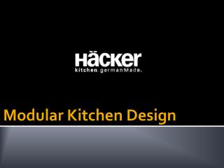 Modular Kitchens Design