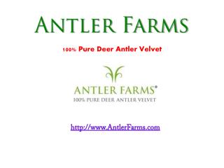 Antler Farms – Deer Antler Velvet