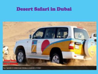 Desert Safari in Dubai