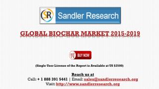 Biochar Market to Grow at 15.46% CAGR by 2019