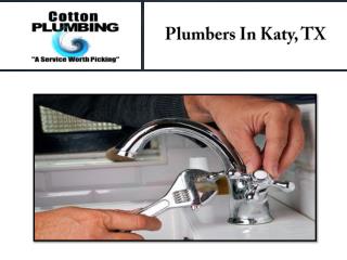 Plumbers In Katy, TX