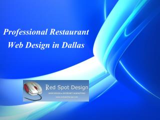 Professional Restaurant Web Design in Dallas