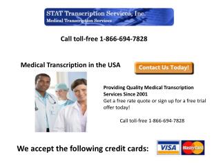 Medical Transcription Service Provider