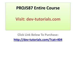 PROJ587 Entire Course / Advanced Program Management / Graded