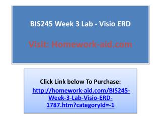 BIS245 Week 3 Lab - Visio ERD