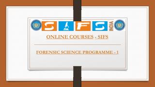 Online Forensic Courses