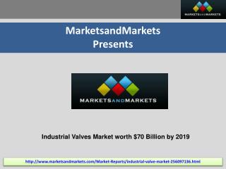 Industrial Valves Market by Type, Application, Region - 2019