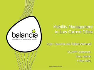 Mobility Management in Low Carbon Cities
